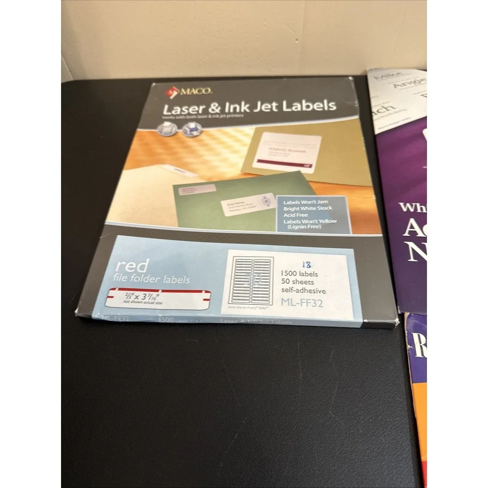 Lot Office Labels And Photo Paper See Description